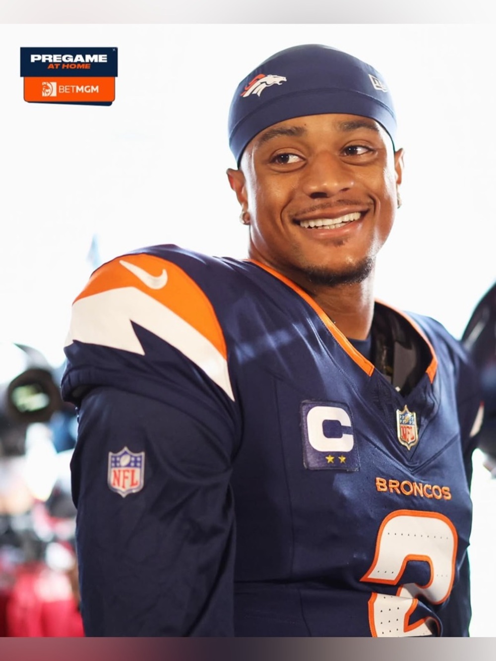 Authentic Pat Surtain Denver Broncos Navy Nike Vapor Fuse Elite Jersey Size 44 - Picture 14 of 14